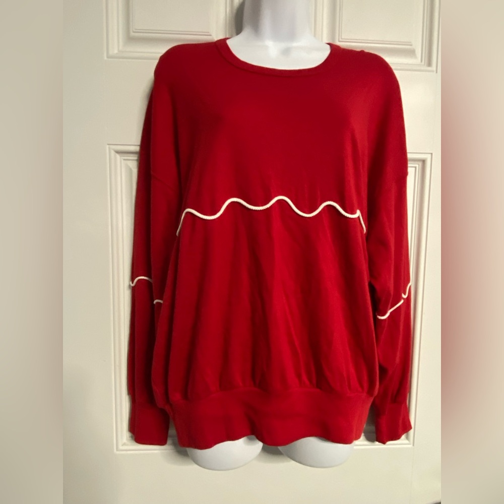 6- SONIA RYKIEL Red Pullover Sweater